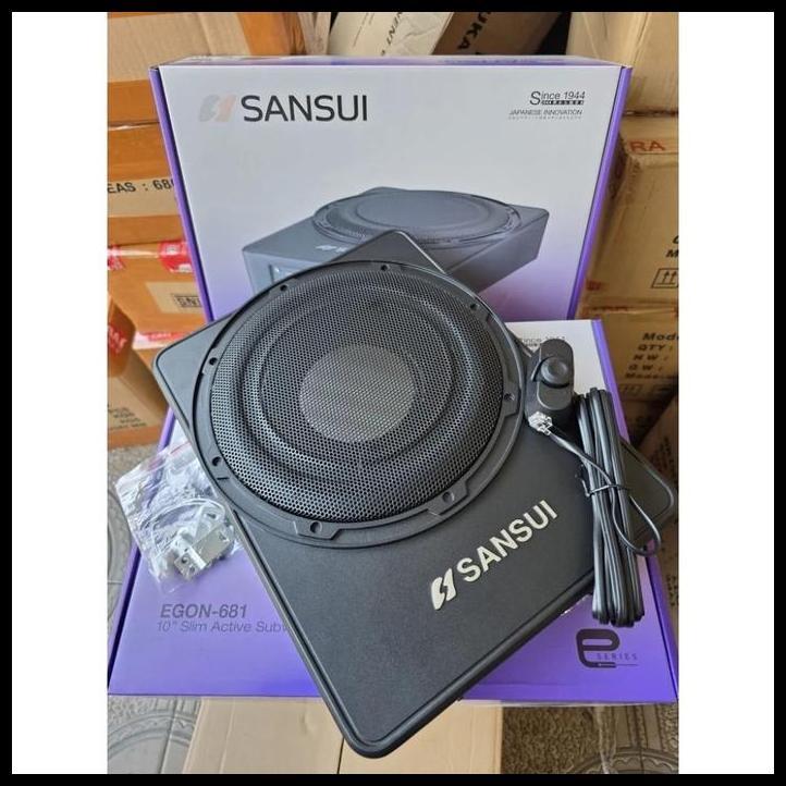 TERBARU SUBWOOFER KOLONG SANSUI 8 INCH DAN 10 INCH / SUB KOLONG MOBIL / SANSUI EGON 