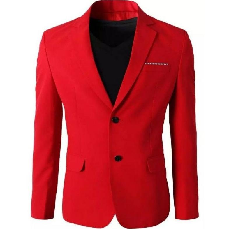 PROMO TERBARU Jas pria merah cabe Jas formal merah Jas blazer merah