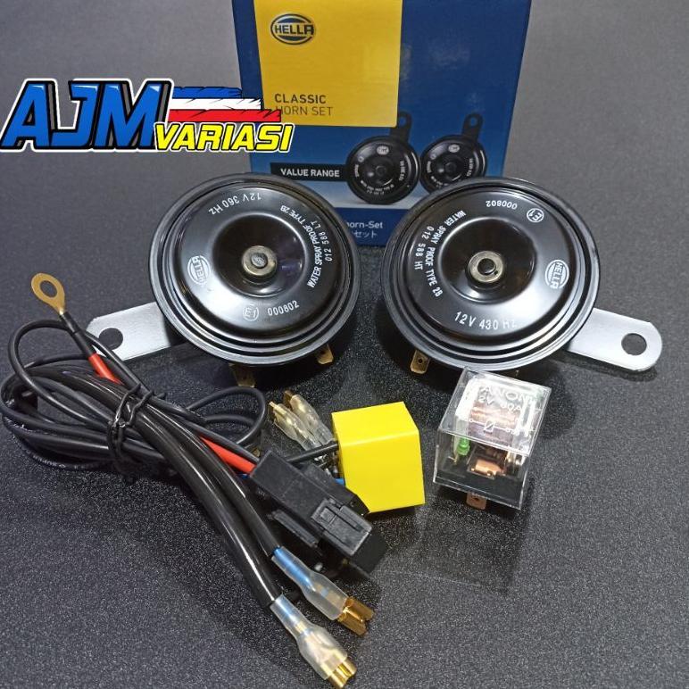 Premium Klakson Motor Mobil Hella Classic Bunyi Seperti Innova Avanza Hella Klakson