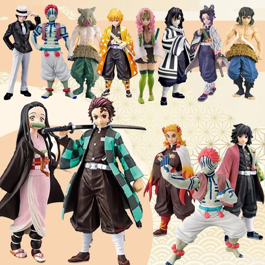Hot Anime Demon Slayer Kimetsu no Yaiba Figure Kamado Tanjirou Action Figure Agatsuma Zenitsu Nezuko
