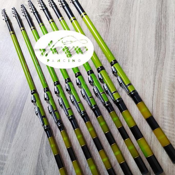 Joran Tegek Kolong Oregon Bambu Air Ring 210 240 270 300 360 450 540 Fiber Lentur Kuat