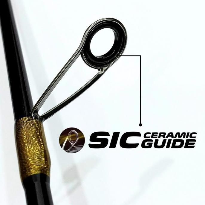 Joran Pancing Spinning Carbon Solid Action Ultralight 6-15 Lbs 2 Section Handle Metal Grip Dapat 2 S