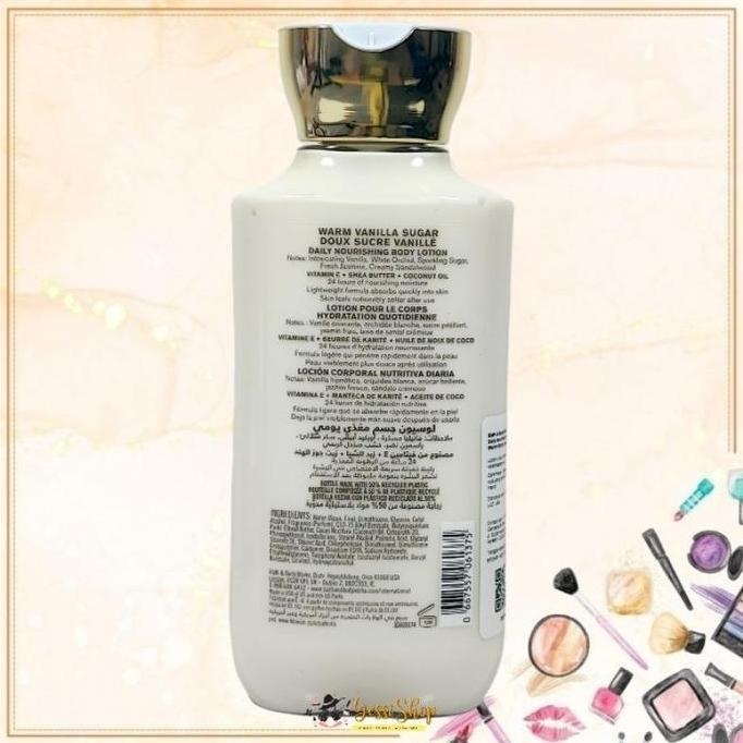 BBW BODY LOTION WARM VANILLA SUGAR 236ML (ORIGINAL COUNTER + BPOM RESMI) BED