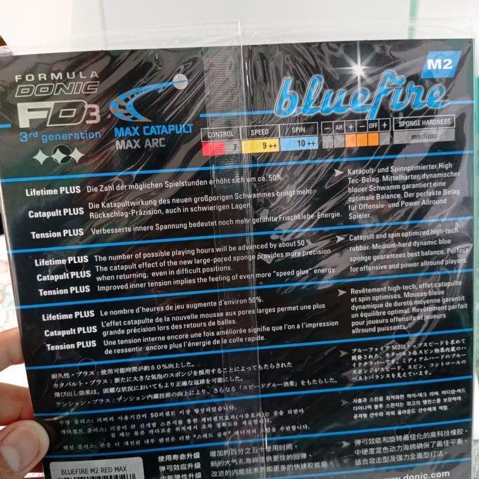 KARET TENIS MEJA DONIC BLUEFIRE M2 ORIGINAL