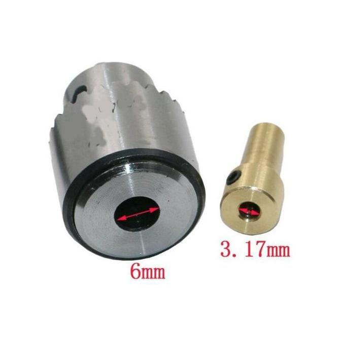 Ironday- Kepala Bor Jt0 Chuck Mini Clamp 0.3-4Mm Shaft 3.17Mm Jto / Dinamo Rs