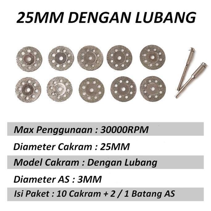 Ironday- Mini Mata Bor Cakram Untuk Potong Mata Gerinda