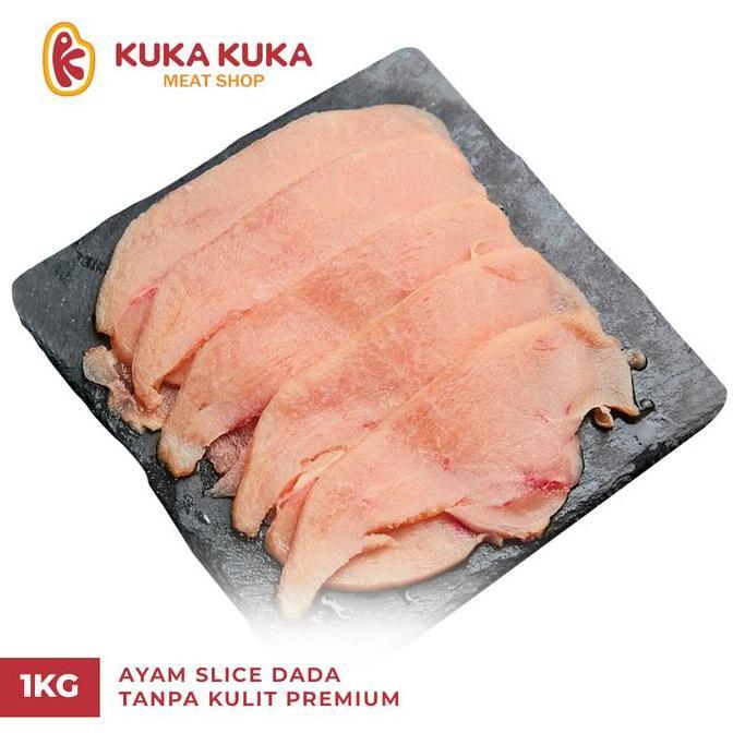 Rahmanaputra5 - Kuka - Ayam Slice Dada Tanpa Kulit Premium 1Kg