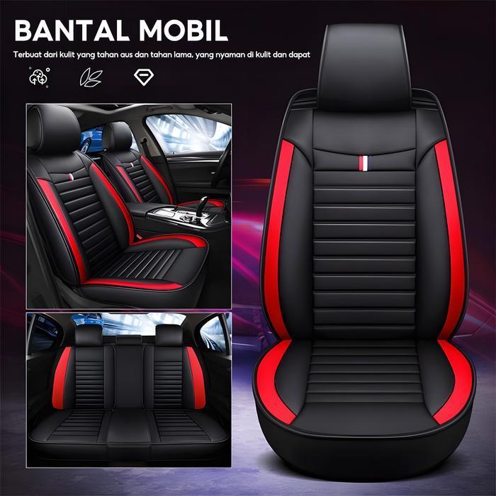 Penawaran SuperSoarfly Sarung Jok Mobil Universal Kulit 5Pcs Satu Set Lengkap Pelindung Jok Mobil Ba
