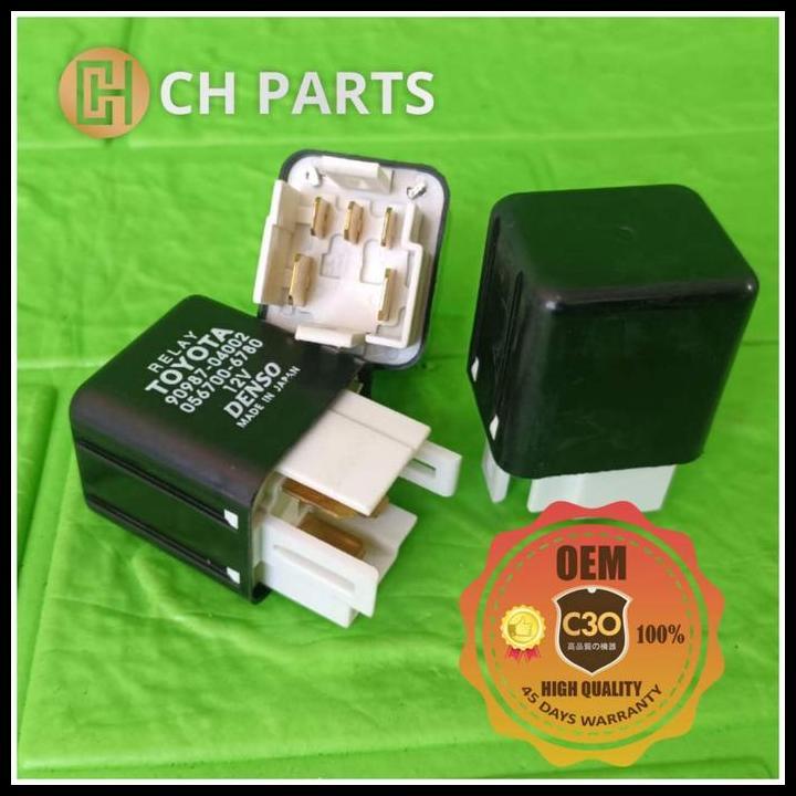 TERMURAH RELAY TOYOTA HITAM AC  KAKI 5 12 VOLT COROLA SOLUNA STARLET KIJANG 