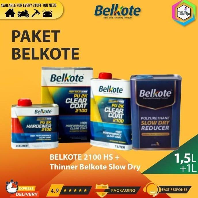 Cat- Paket Clear Belkote 2100 Hs + Thinner Belkote Slow Dry