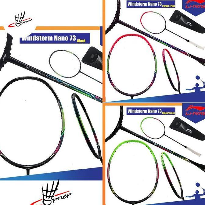 Promo Raket Badminton Lining Windstorm Wind Storm WS 73 Nano Original Diskon