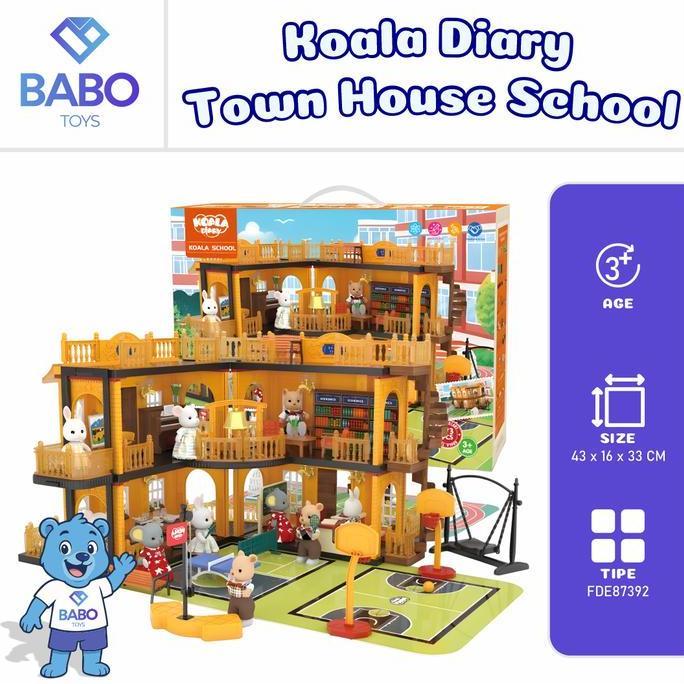 TERBARU koala diary town house school Mainan Rumah Anak Mainan Edukasi Anak set mainan rumah2an pret