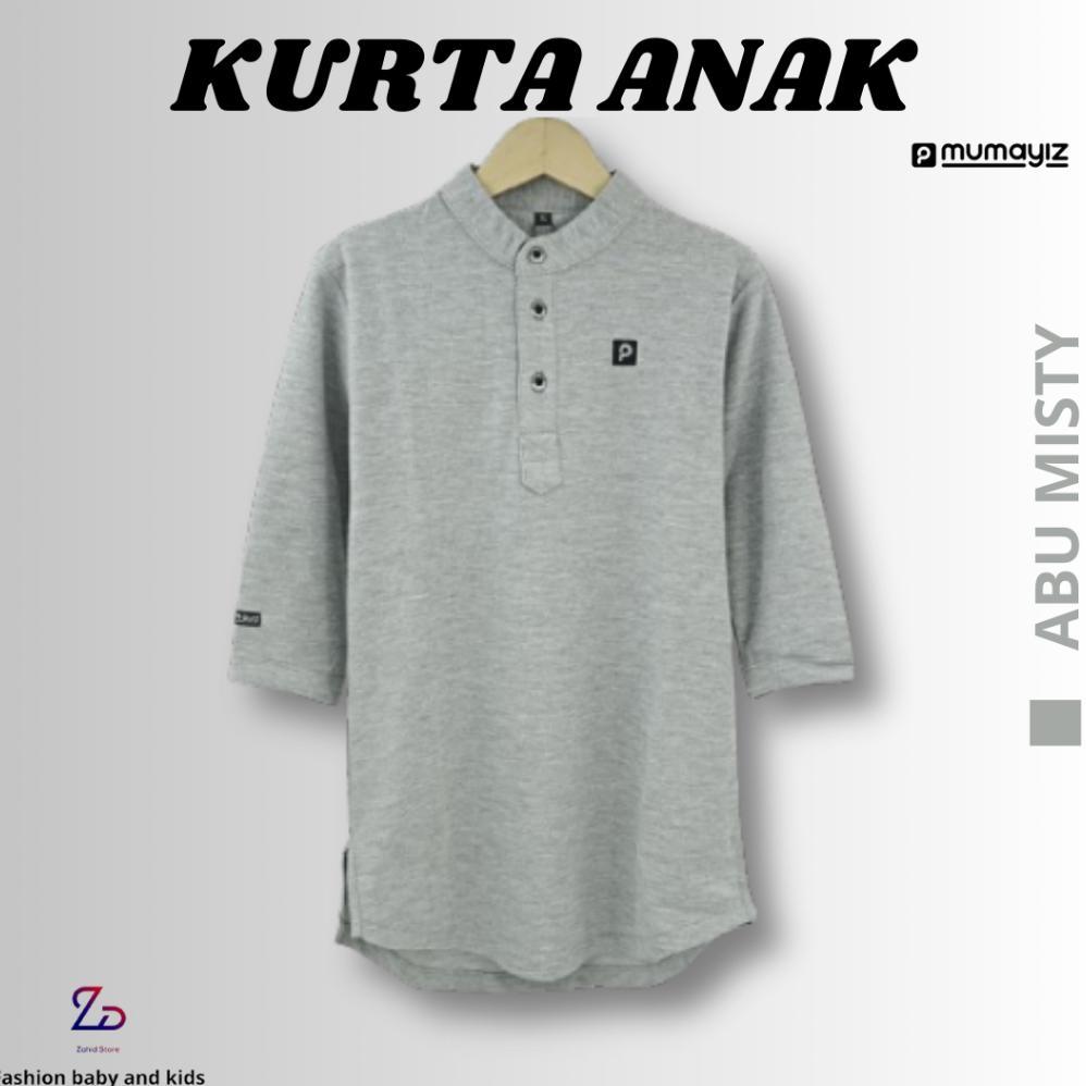 BEST SELLER ZAHID STORE | KURTA ANAK LENGAN PANJANG 3/4 BAHAN LACOST CVC 24S | MUMAYIZ