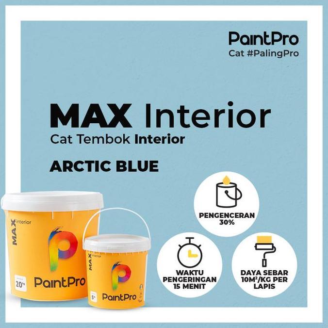 Cat- Cat Tembok Interior Murah Berkualitas | Anti Lumut | Tidak Berbau | Rendah Voc | Paintpro | Max