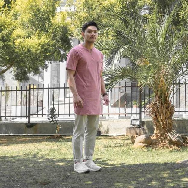 FREE ONGKIR ORIGINAL KAOS AHAD ISLAMI KAOS GAMIS ZIPPER - KAOS KURTA - KURTA PRIA - KURTA LENGAN PEN