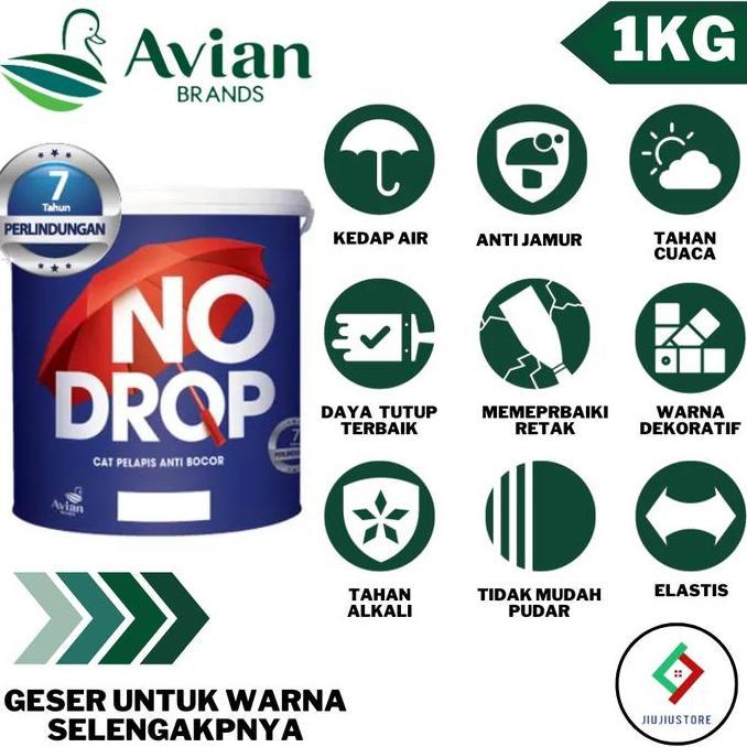Cat- No Drop 1Kg Abu Abu Nodrop 1Kg Abu Abu Cat Pelapis Anti Bocor No Drop
