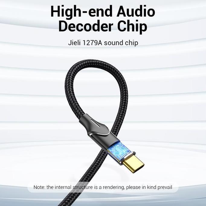 Vention Kabel Usb Type C To 2 Rca Dual Male Audio Adapter