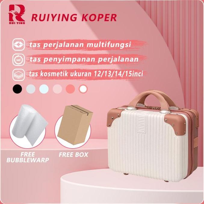 Instancodbisa- Ruiying KoperA916 Tas Kosmetik Murah, Tas Makeup Portabel, Tas Penyimpanan Perjalanan