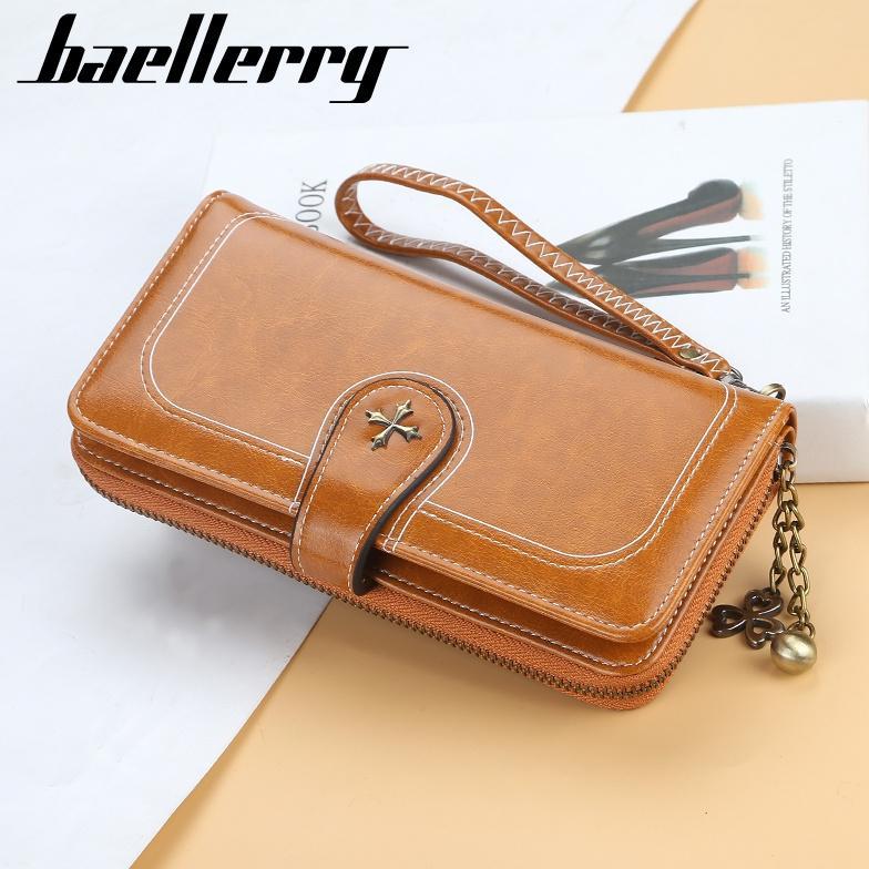 OFFICIAL BAELLERRY N1813 DOMPET WANITA PANJANG BAHAN KULIT PU LEATHER PREMIUM BAEOS