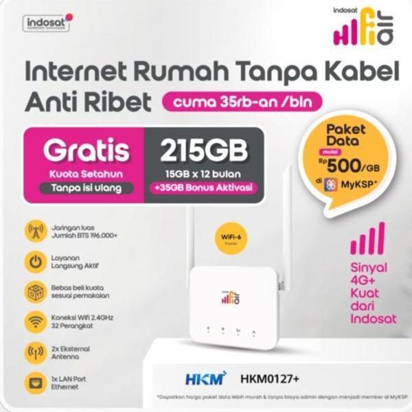 TERBARU - MODEM MIFI WIRELESS ROUTER HKM0126 ORBIT STAR LITE 4G LTE 150GB