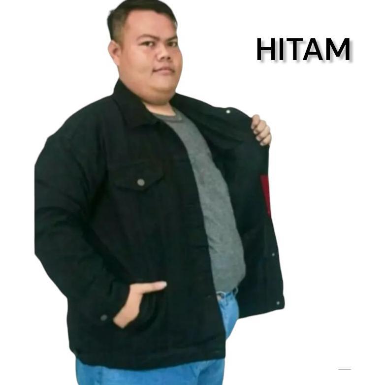 CUCI GUDANG JAKET JEANS PRIA JUMBO BIG SIZE JACKET JEANS JUMBO JAKET COWOK JUMBO TERBARU XXXL 4XL 5X