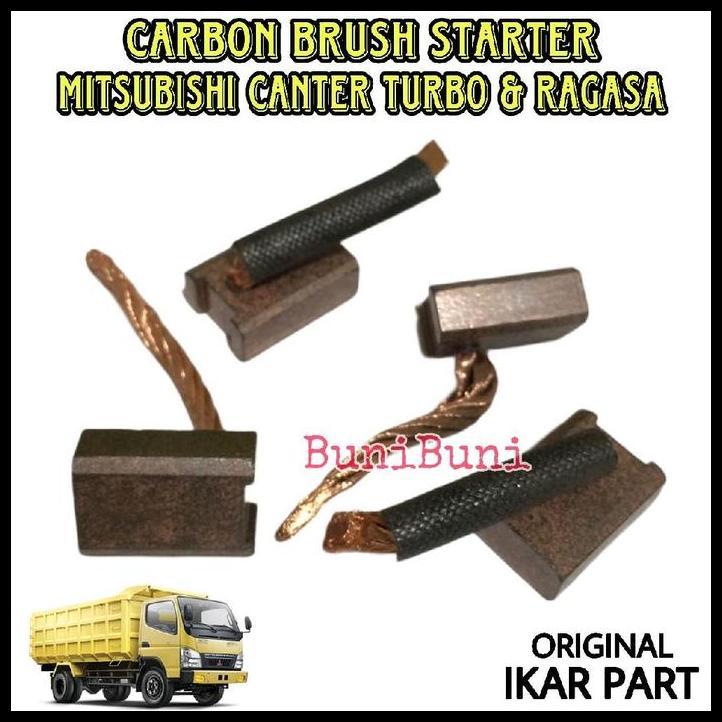 TERLARIS CARBON BRUSH STARTER CANTER - KUL COOL ARANG DINAMO STARTER / STATER MOBIL TRUK CANTER TURB