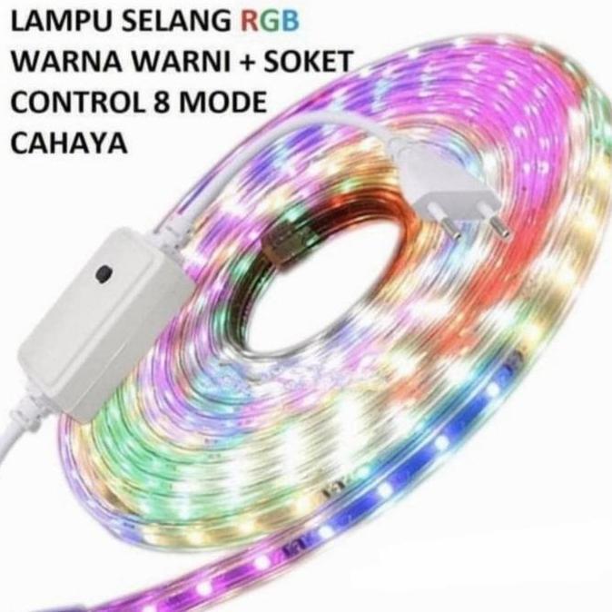 Lightwoll- Lampu Led Selang Hias Kelap Kelip Tahan Air 10Meter - Rainbow