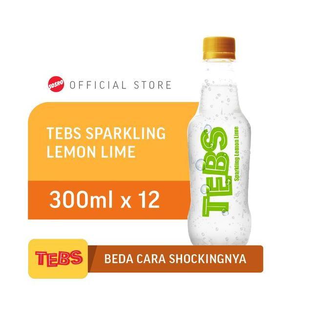 Dahaga- Tebs Sparkling Lemon Lime 300Ml Isi 12 Pcs