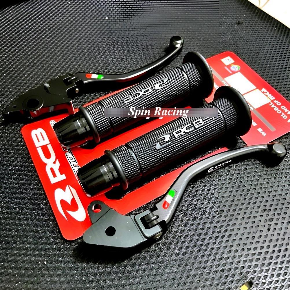 3in1 Handle Rem Lipat Black + Handgrip RCB Ori HG55 + Jalu Stang Full CNC / VARIO 125 NEW ESP VARIO 