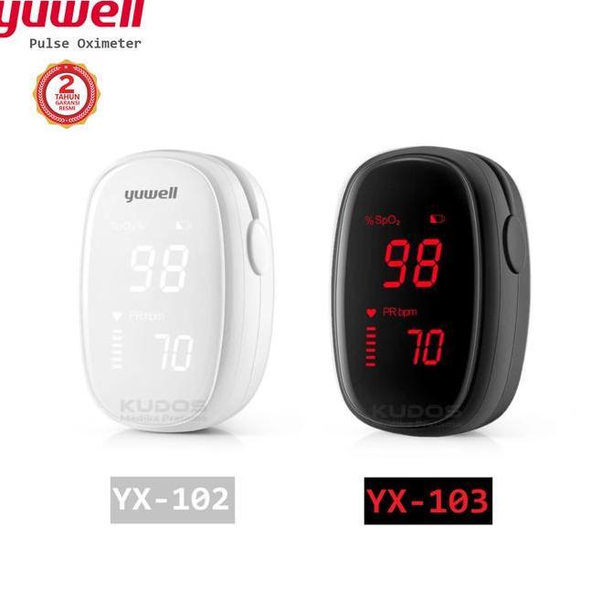 Yuwell YX102 - Pulse Oximeter Oxymeter - Ukur Saturasi Oksigen YX-102 Putih - Yuwell YX103 YX-103 Hi
