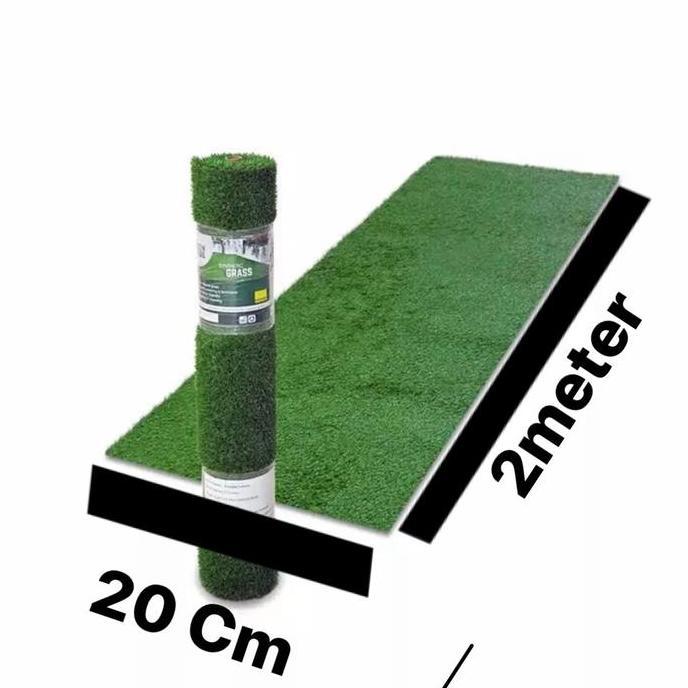 Indah- Rumput Sintetis Swiss 3Cm Ukuran 2Meter X 20Cm /Rumput Sintetis /Rumput Sintetis Murah /Rumpu