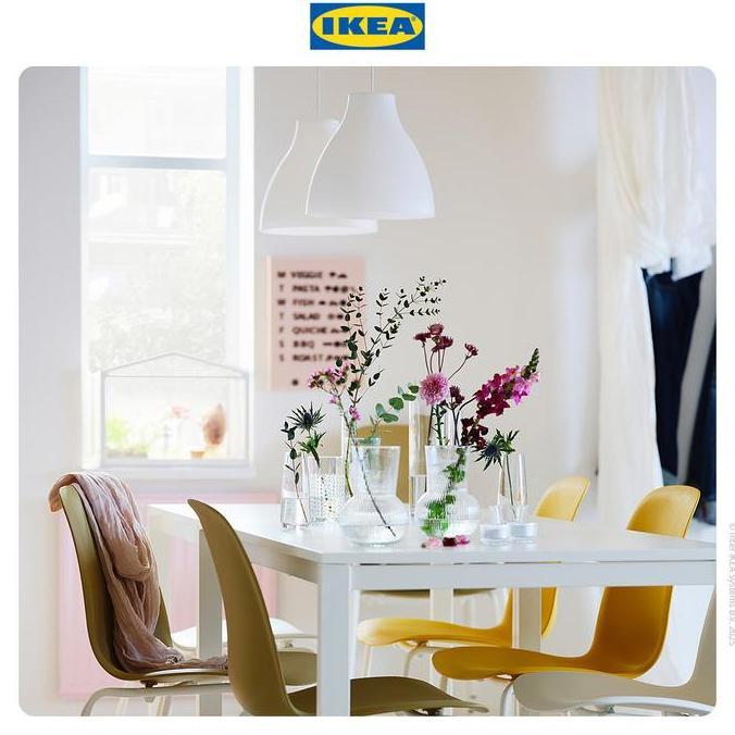 Lightwoll- Ikea Melodi Lampu Gantung Putih 28Cm Minimalis Plastik