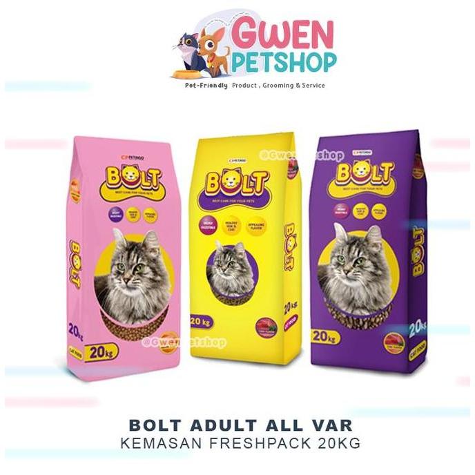 (OJOL) Bolt 20KG - Catfood BOLT 20KG - makanan kucing merk BOLT 1 Karu