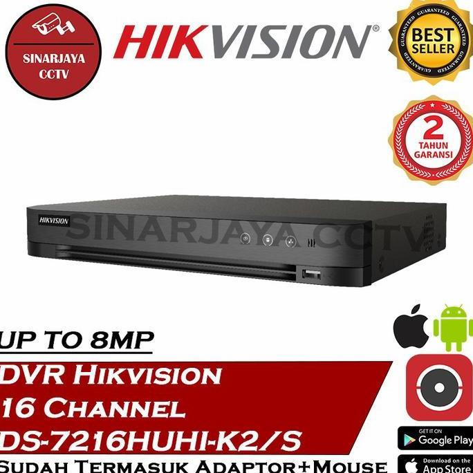 Instancodbisa- Promo Dvr 16Chanel Hikvision Ds-7216Huhi-K2/S(3Mp-5Mp)