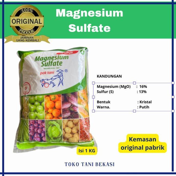 Indah- Pupuk Magnesium Sulfate Kemasan Pak Tani Mgso4 Garam Inggris
