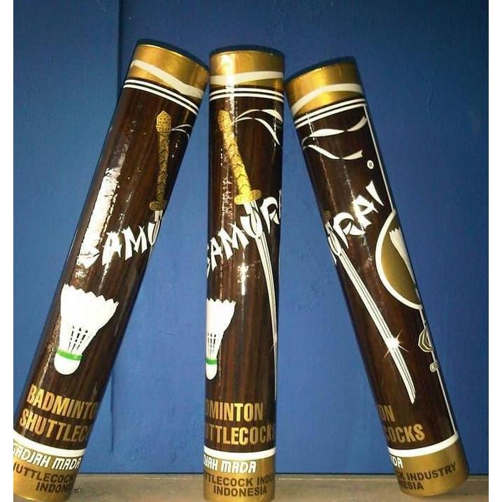 Termurah Shuttlecocks / Kok / Cock Samurai - Cokelat Coklat Original Bulu Gajah