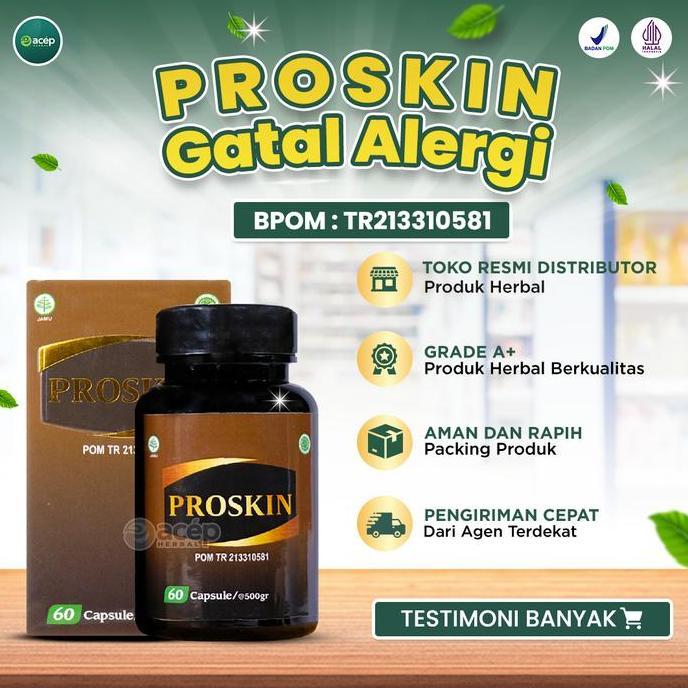 Proskin Herbal Untuk Gatal Alergi Jamur Alergi Makanan Gatal Menahun Proskin Ori