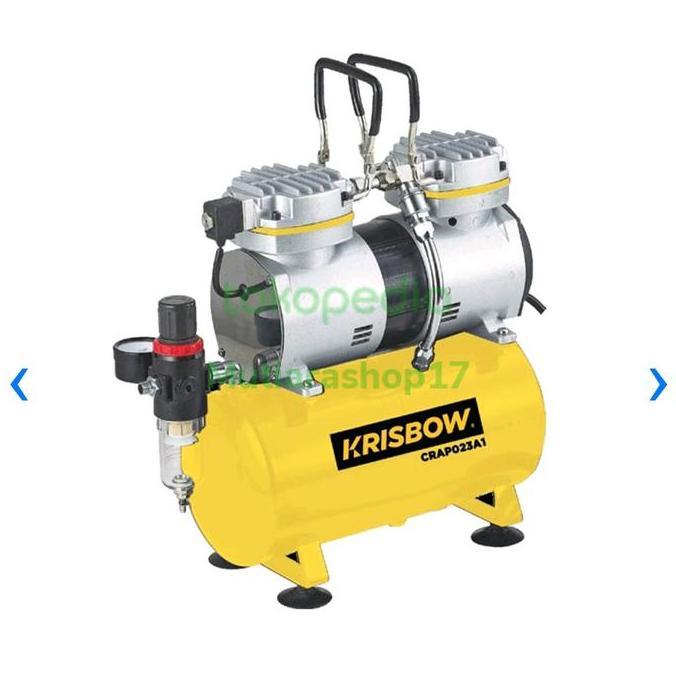 :=:=:=:=] Kompresor Airbrush Twin Cylinder Crdpa002 / Ar Brush Mini Set Krisbow