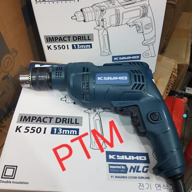 Supertool- Mesin Bor Tangan Kyuho K550I - Bor Tembok 13Mm - Impact Drill Kyuho