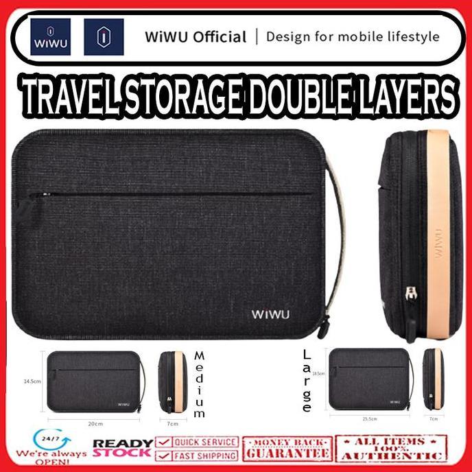 PROMO Travel Pouch ORGANIZER Double Layer Carrying Storage