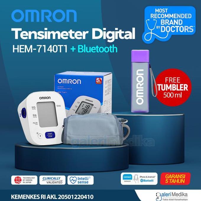 Tensimeter Digital Omron HEM-7140T Bluetooth / Tensimeter Omron 7140T