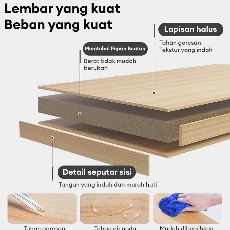 Promo Lemari Kabinet 3 Pintu Lemari Kecil Kayu Lemari Pakaian
