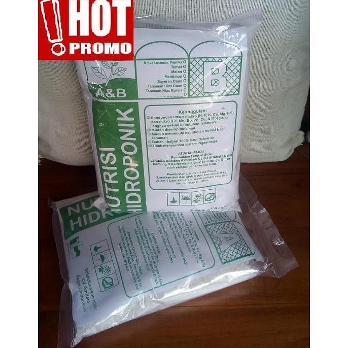 Indah- Nutrisi Hidroponik Ab Mix Murah Sayuran Daun Pekatan 10 Liter Untuk 1000 Liter Air Tandon
