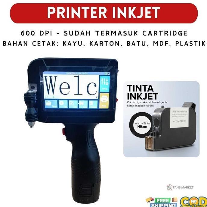 perokto_sho - printer laser inkjet portable leomn pig800 mesin cetak teks angka barcode tanggal masa