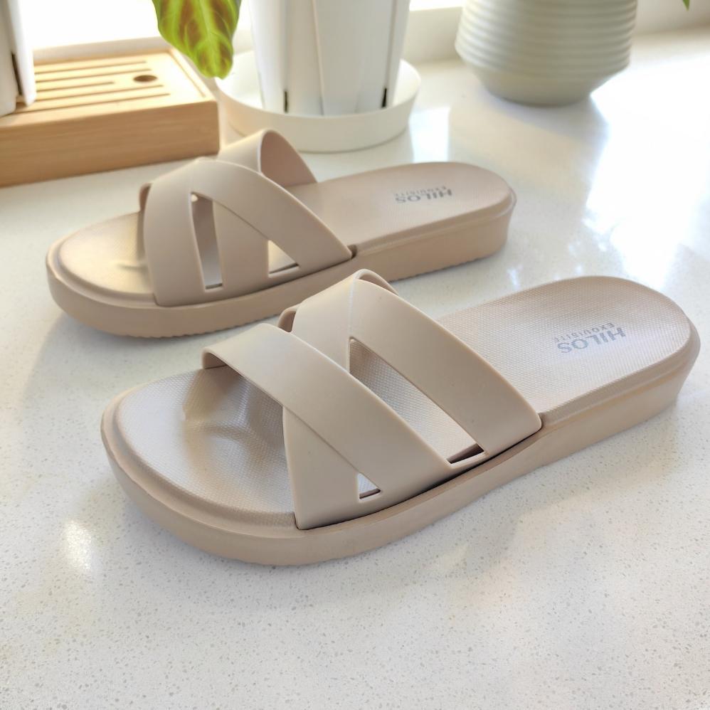 Value Pack Sandal Perempuan Korea Style Elegan Terbaru 2025 Sandal Wanita Teplek Empuk Karet Sandal 