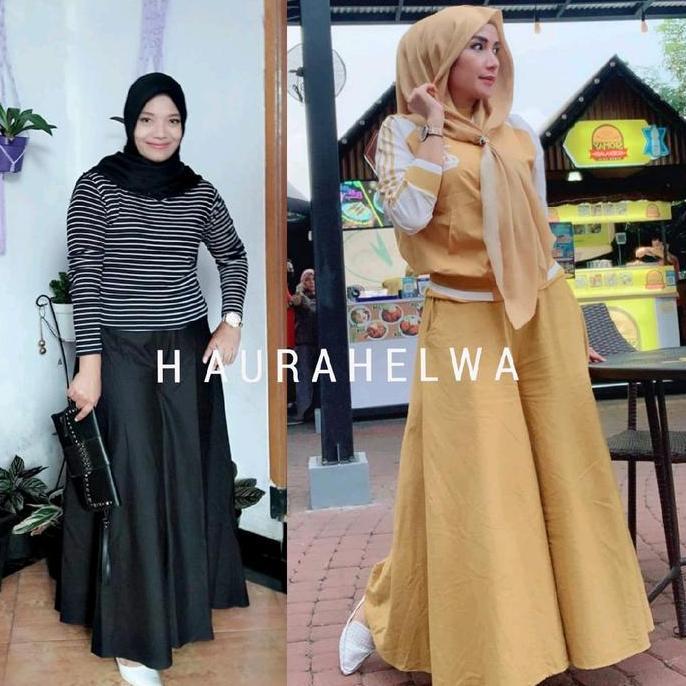 KULOT LEBAR PAYUNG KULOT PALLAZO HAURAHELWA