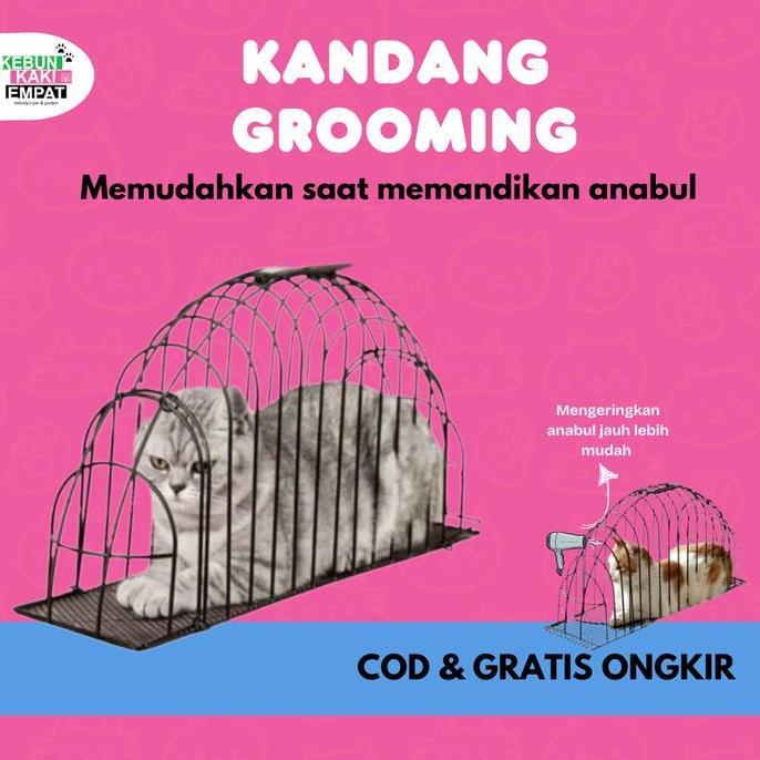 Kandang Groming Kucing Tempat Mandi Kucing