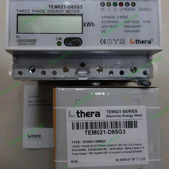 TERMURAH - Thera TEM021-D85G3 kWh Meter LCD