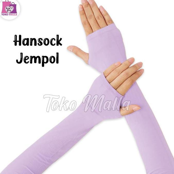 DV71 - Mangset Tangan JEMPOL, Manset Selengan Bahan KAOS SREACH Deker Handshok Wanita dan Pria Aceso