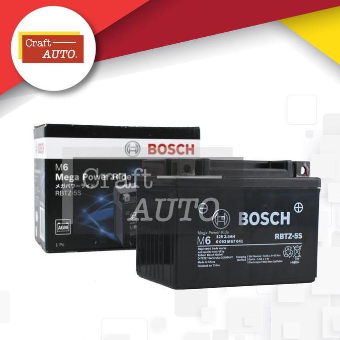 Aki Motor Yamaha Gear 125 Bosch RBTZ-5S